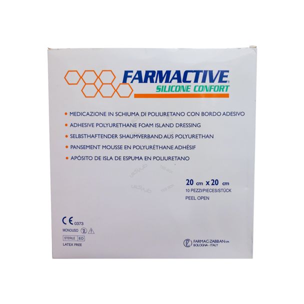 پانسمان فارم اکتیو فوم چسبدار سیلیکونی - Farmactive Silicone Confort