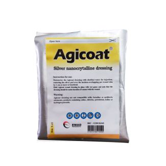 پانسمان نانو کریستال نقره ای جی کوت - Agicoat Silver Nanocrystalline Dressing
