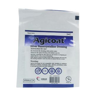 پانسمان نانو کریستال نقره ای جی کوت - Agicoat Silver Nanocrystalline Dressing
