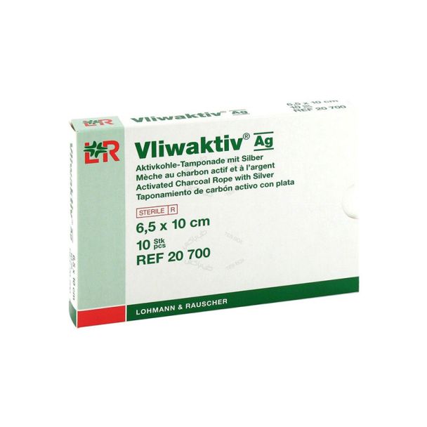 پانسمان کربن فعال نقره دار ولی وکتیو بدون پد - Vliwaktiv ag +