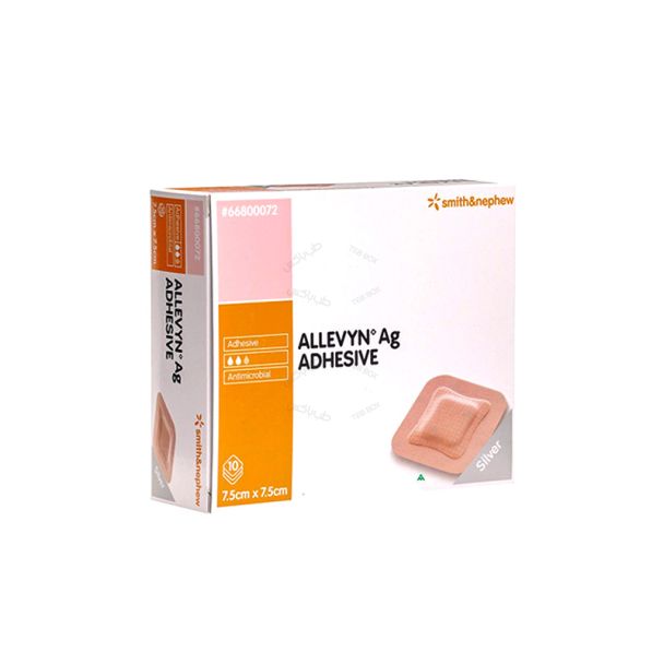 پانسمان فوم الوین نقره دار چسبنده Allevyn AG Adhesive