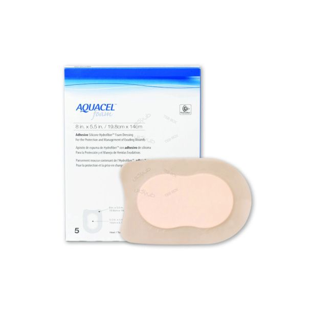 پانسمان آکواسل فوم لبه دار پاشنه -AQUACEL Foam Heel