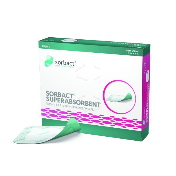 پانسمان سوپرجاذب سوربکت sorbact superabsorbent 10×10